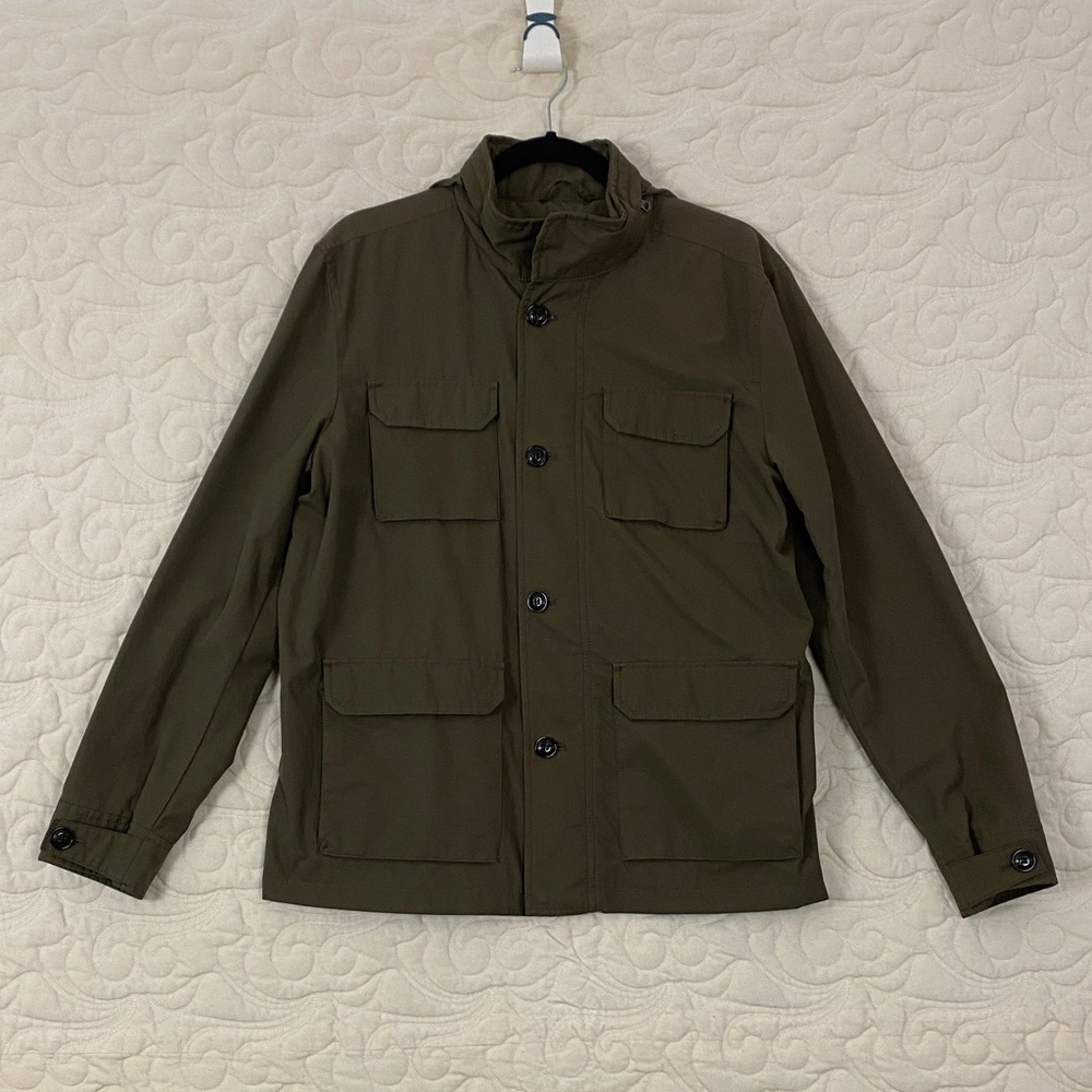 Zara Military Jacket Mens Size Medium Hooded